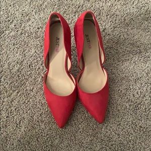 Worn twice high heels